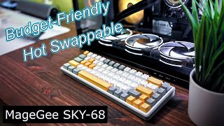 BEST Budget Hot Swappable Keyboard  MageGee SKY68 [upl. by Einnoc]