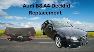 Audi B8 A4 Decklid Replacement [upl. by Anisirhc]