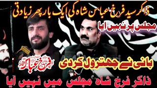 Farukh Shah Vs Imran shah fight😱 Zakir Farukh Shah majlis pr nhi Aya by Mesam Tv Azadari [upl. by Ynohtnakram595]