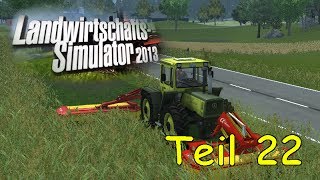 Lets Play Together Landwirtschafts Simulator 2013 Teil 22 Mähen Schwaden Laden [upl. by Irrehc]