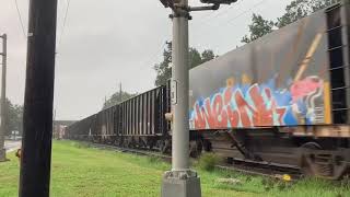 Conrail WPCA51 passes Lawnside NJ with CSXT 6201 81220 [upl. by Aralc487]