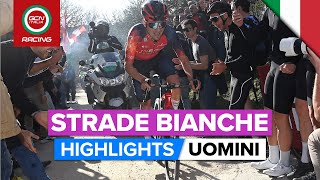 Strade Bianche 2023 Highlights  Uomini [upl. by Eelac89]