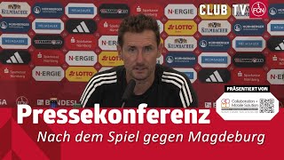 Die PK mit Miroslav Klose amp Christian Titz  1 FC Nürnberg  1 FC Magdeburg 04 [upl. by Kremer404]