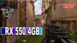 Valorant RX 550 4gb i5 10400F 1080P TESTE FPS LOW HIGH  60fps [upl. by Canice]