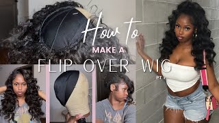 HOW TO FLIP OVER METHOD SEW IN  WIG  DETAILED TRACK PLACEMENT PT1  LUXSHAREE [upl. by Wakefield]