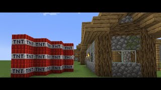 Minecraft  TNT Village [upl. by Malvia]