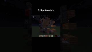 3x3 piston door bedrock minecraft minecraftredstone redstone [upl. by Gui]