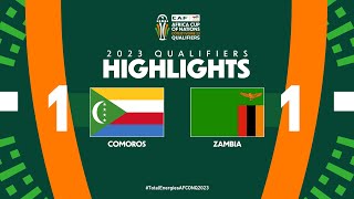 Comoros 🆚 Zambia  Highlights  TotalEnergiesAFCONQ2023  MD6 Group H [upl. by Akir]