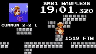 Super Mario Bros Warpless in 1901320 PB [upl. by Garate738]