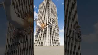 Plane Crash Into building 😱 teardown crash realistic [upl. by Eruza192]