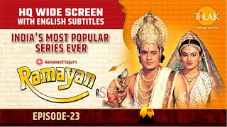 Ramayan EP 23  भरतशत्रुघ्न का वन गमन  भरतनिषाद मिलन  HQ WIDE SCREEN  English Subtitles [upl. by Ugo]