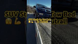 Tricky Tow Removing a Stuck SUV from a Rollback Tow Truck  Towing Challenges” How To Tow 💪🪝 [upl. by Aidnama]