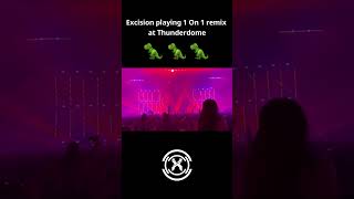 Excision playing my 1 On 1 remix at Thunderdome 🔥🔥🔥 [upl. by Ojytteb]