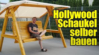 Hollywoodschaukel für den Garten selber bauen [upl. by Ahsiet]