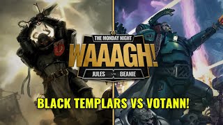 RIGHTEOUS ZEAL V LITTLE LEGS BLACK TEMPLAR V LEAGUES OF VOTANN 10th Edition Warhammer 40k [upl. by Soracco]