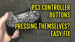 PS3 controller buttons pressing themselves fix  YouTube [upl. by Kelley802]