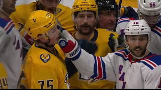 Vincent Trocheck Talks To Linesman While Humorously Giving Juuso Parssinen A Facewash [upl. by Esinet41]