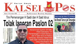 Epaper Kalsel Pos Edisi 2249 Rabu 6112024 beritaterkini kalselhariini berita news kalsel [upl. by Dublin]