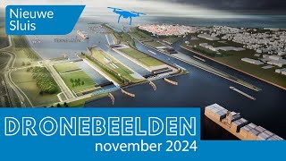 Dronebeelden Nieuwe Sluis Terneuzen november 2024 [upl. by Mccreery893]