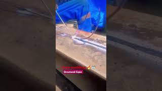 shorts video arc weldingflat position arc welding structural gyan [upl. by Edgerton]