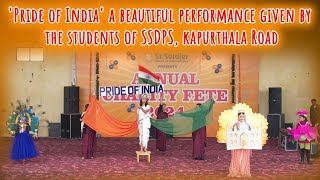 Pride of India a beautiful performance given by the students of SSDPS kapurthala Road [upl. by Nessah]