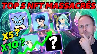 TOP 5 NFT MASSACRÉS opportunités  bonus  airdrop [upl. by Adrahs956]