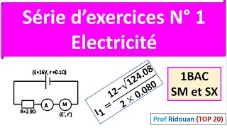 série dexercices comportement global dun circuit سلسلة تمارين كهرباء اولى باك [upl. by Hedvige165]