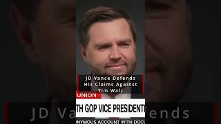 JD Vance Defends His Claims Against Tim Walz’s Military Record [upl. by Enitsirk]