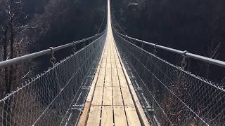 Tibetische Hängebrücke Carasc bei Monte Carasso [upl. by Mathi]