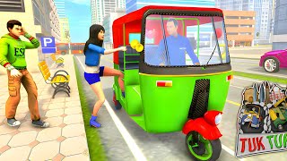 Auto Rickshaw Game  Modern Tuk Tuk Auto Rickshaw Free Driving Games  Android Gameplay [upl. by Leonard]