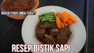 RESEP BISTIK SAPI SEDERHANA DAN ENAK [upl. by Neyrb233]