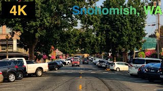 Downtown Snohomish WA Driving Tour in Fall 2022 [upl. by Sivla]