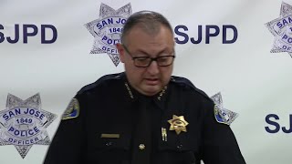 Raw video SJPD press conference on ambush shooting that injured officer [upl. by Arikahs]