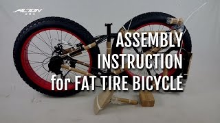 Assembly Instruction for Fat Tire Bicycle  Torino [upl. by Rider873]