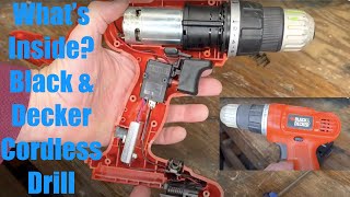 Whats Inside Black amp Decker Cordless Drill amp Battery Pack Disassembly Whats Inside BlackampDecker [upl. by Ahsikam]