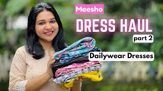 Meesho Dress Haul  Meesho MidiMaxi Dress Haul  Affordable Dailywear  Malayalam [upl. by Ras]