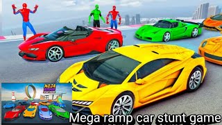 Mega ramp car stunt game [upl. by Orfinger]