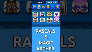 RASCALS AND MAGIC ARCHER EMOTE COLLECTION clashroyale clashroyaleemote emote emotechallenge [upl. by Johnath830]