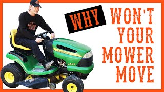 How To Fix a Riding LawnMower That Will Not Move or Drive [upl. by Atilegna413]