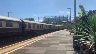 57315 and 57313 pass through Lostwithiel station [upl. by Eelek]