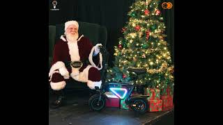 Santa knows the best way to get around this ChristmasOn the Gyrocopters Radi8 Electric Scooter 🎅 [upl. by Bensky]