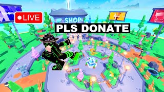 MatthewProoYT Roblox PLS DONATE Live stream roblox plsdonate i have weak computer part 11 [upl. by Eudosia860]