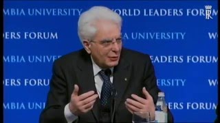 il Presidente Mattarella risponde alle domande degli studenti alla Columbia University [upl. by Pierrette]