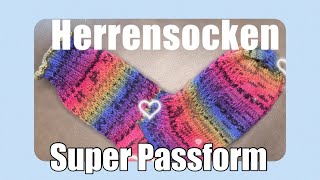 Herrensocken mit bequemer Käppchenferse ohne Löcher [upl. by Blithe]