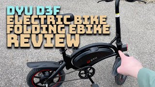 I review the DYU D3F 14 Inch Small Electric Bike Folding Ebike [upl. by Yrrak]