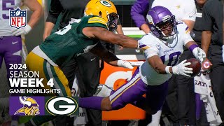 Minnesota Vikings vs Green Bay Packers Game Highlights  NFL 2024 Season Week 4 [upl. by Cozmo]