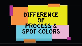 Difference of Process and Spot colors [upl. by Neerahs589]