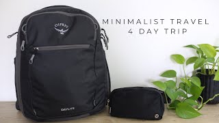 Minimalist Travel  Pack With Me 4 Day Trip [upl. by Herstein]