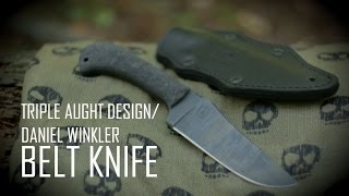 Black Scout Reviews  Winkler Belt Knife  Triple Aught Design Edition [upl. by Diana]