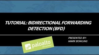 Tutorial Bidirectional Forwarding Detection [upl. by Eyks]